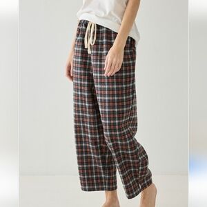 Logan & Martin Women's Plaid Pajama Pants - Red and Gray